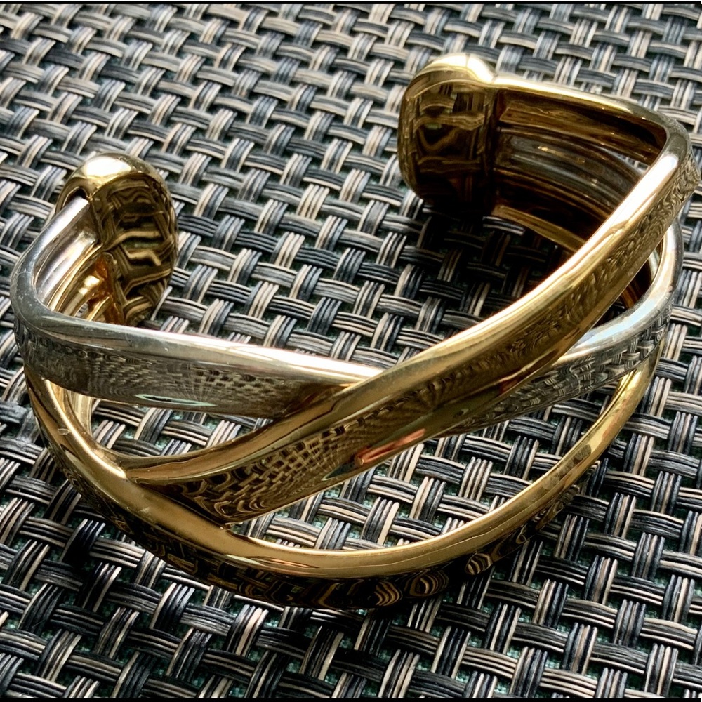 Robert Lee Morris Studio Sterling Brass Cuff